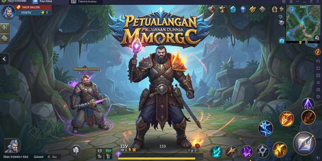 Tampilan luar biasa dari gameplay 333V dengan dunia fantasi yang memikat.