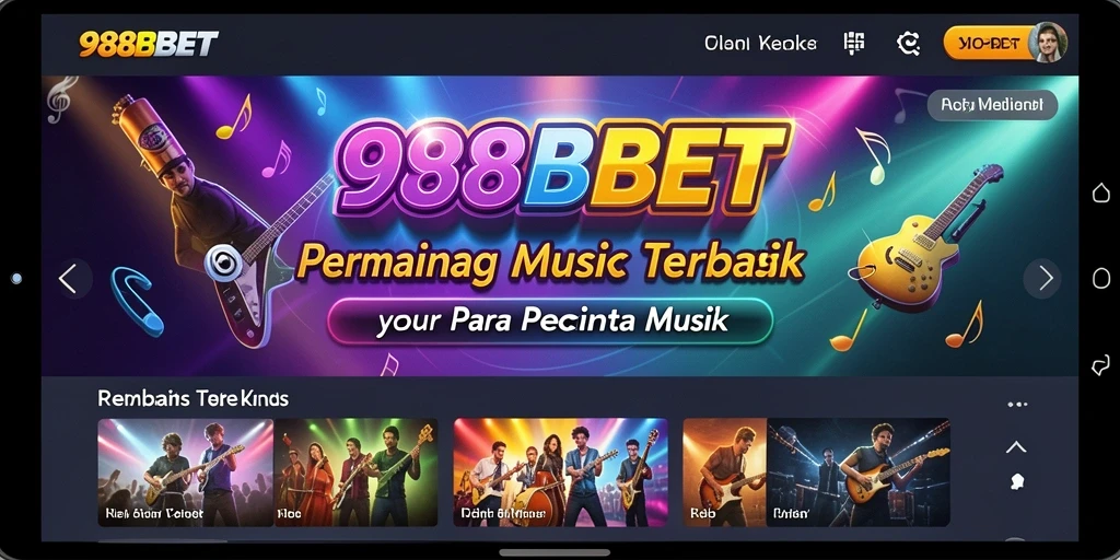 Screenshot gameplay 988BET menunjukkan pengalaman bermain musik yang mendebarkan.