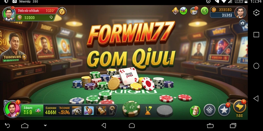 Tangkapan layar gameplay FORWIN77 menampilkan aksi seru permainan QiuQiu.