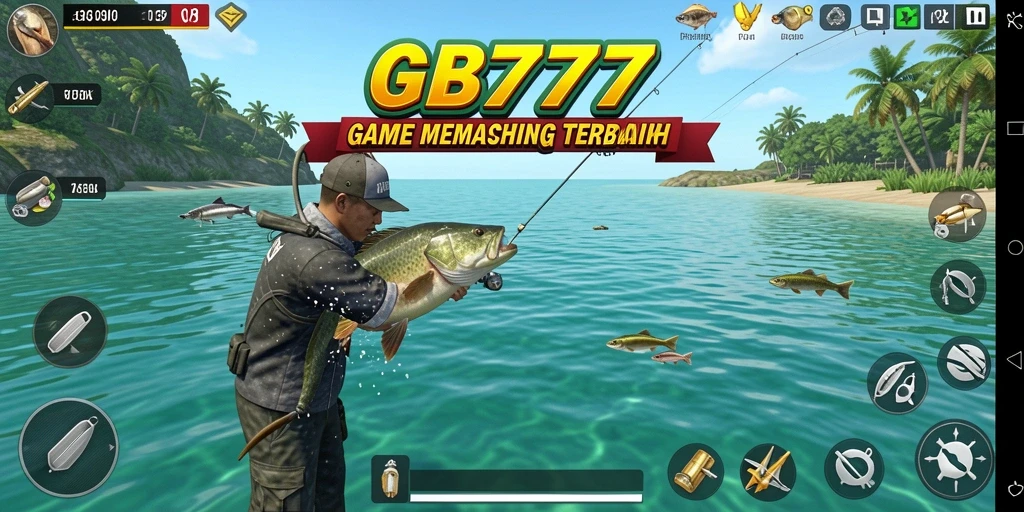 Tampilan gameplay memancing yang seru di GB777.
