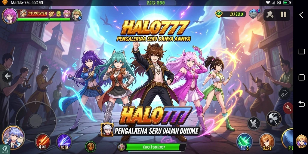 Tampilan menakjubkan dari gameplay <strong>HALO777</strong> dengan karakter anime favorit.