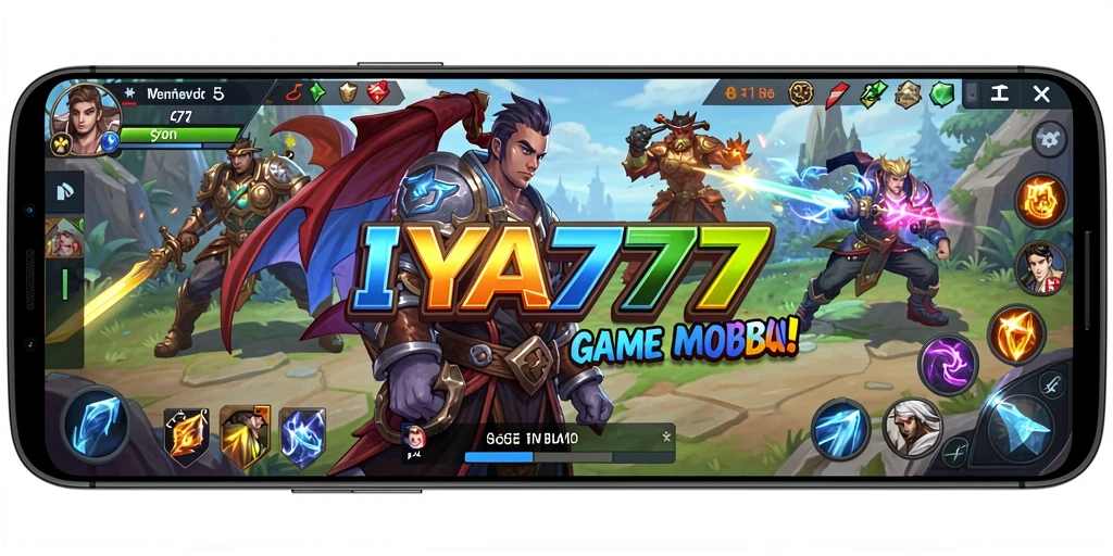 Tampilan menarik dari gameplay IYA777 dalam pertandingan MOBA.
