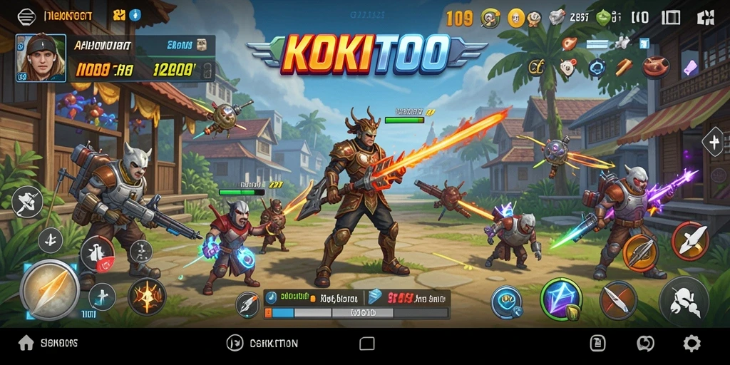 Tampilan antarmuka utama KOKITOTO yang intuitif dan menarik.