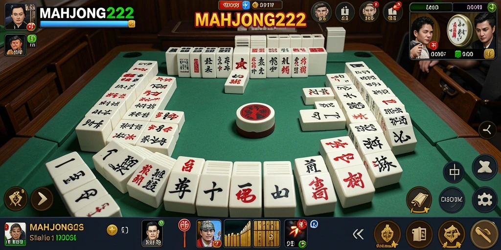 Screenshot gameplay menarik dari MAHJONG222 yang menunjukkan level strategis.