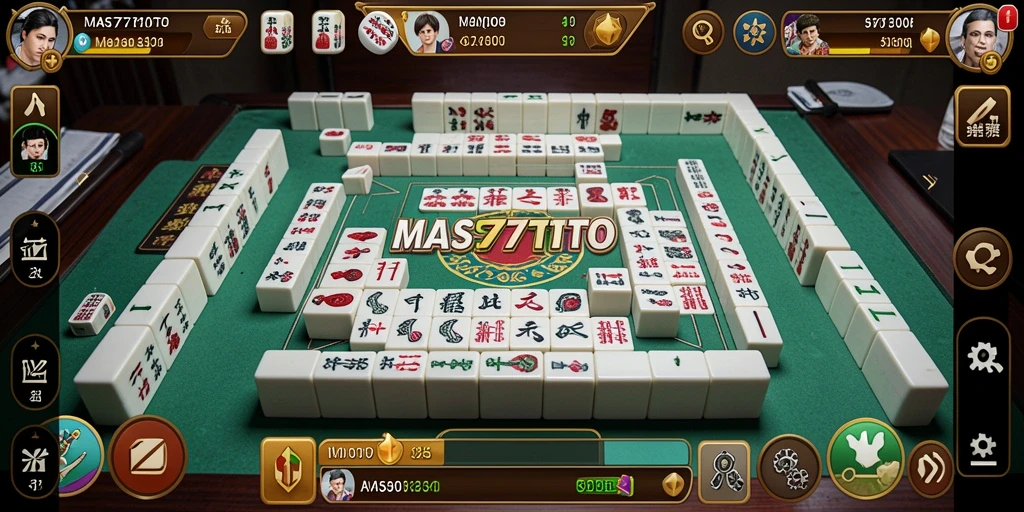 Screenshot menunjukkan gameplay Mahjong yang menarik dan interaktif.