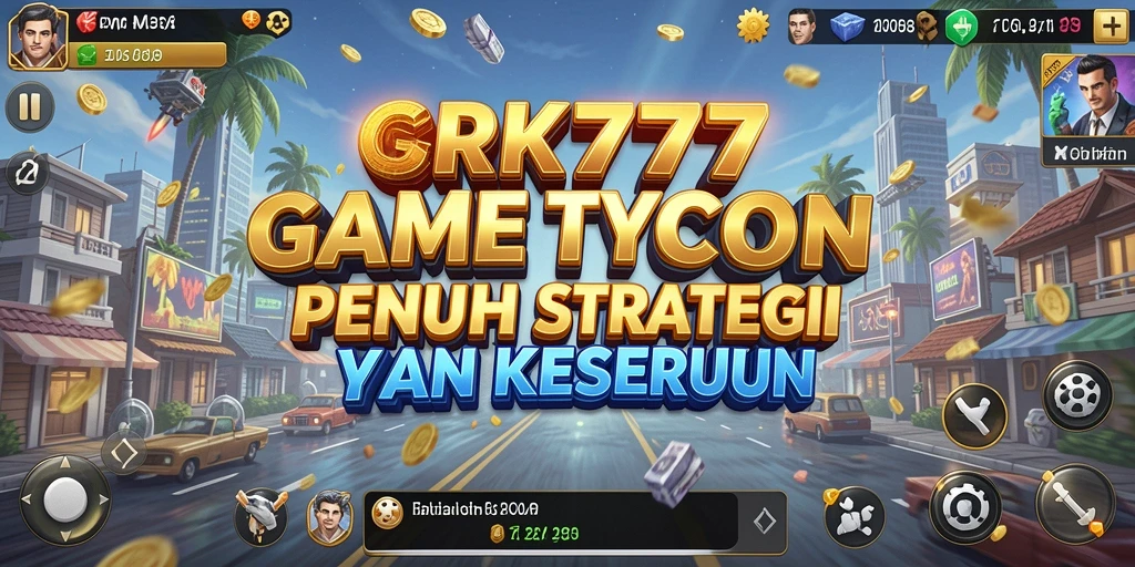 Screenshot utama RR777 menampilkan gameplay Tycoon yang mendebarkan.