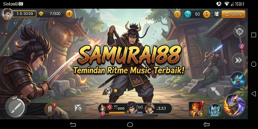Tampilan gameplay menakjubkan di SAMURAI88 dengan efek suara yang memukau.