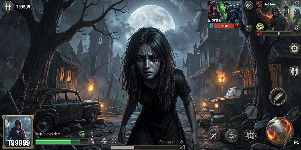 Gameplay mendebarkan T9999 dengan suasana Horror yang kental.