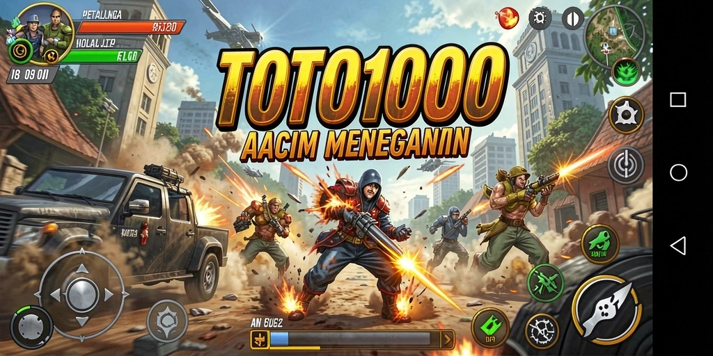 Tangkapan layar menampilkan aksi mendebarkan dalam TOTO1000.