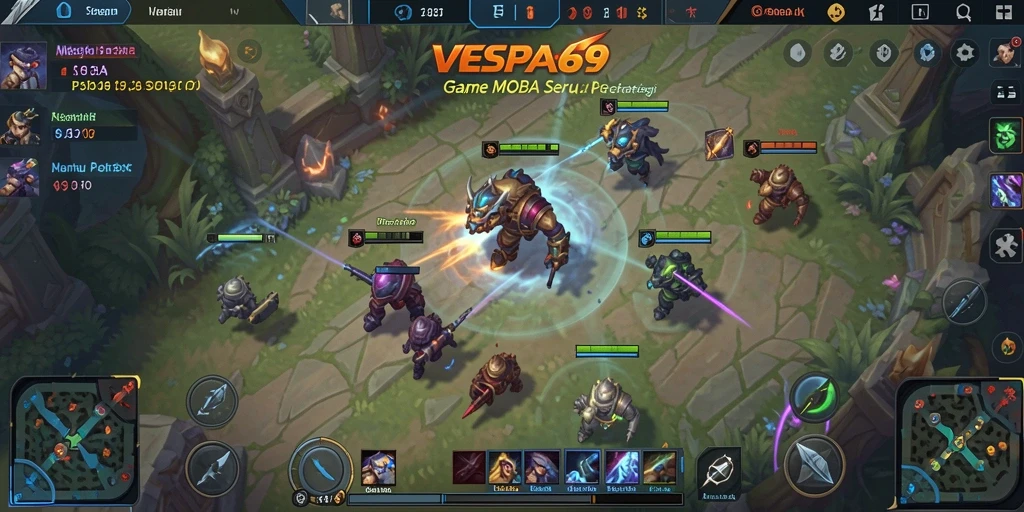 Tampilan gameplay VESPA69 yang seru dan intens.