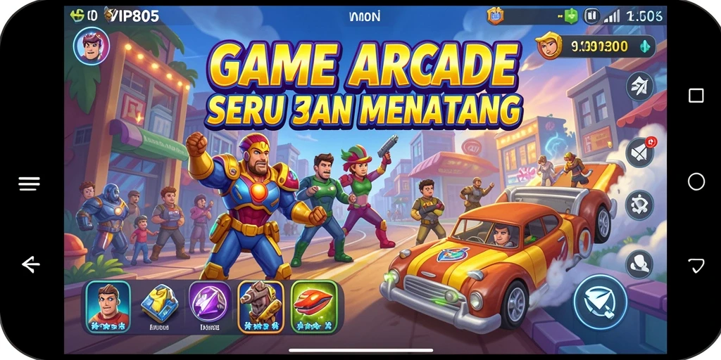 Tampilan gameplay seru dalam VIP805 yang menantang.